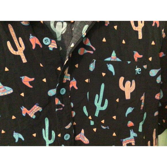 Tipsy Elves Cactus Fiesta button down shirt Medium - Picture 5 of 5